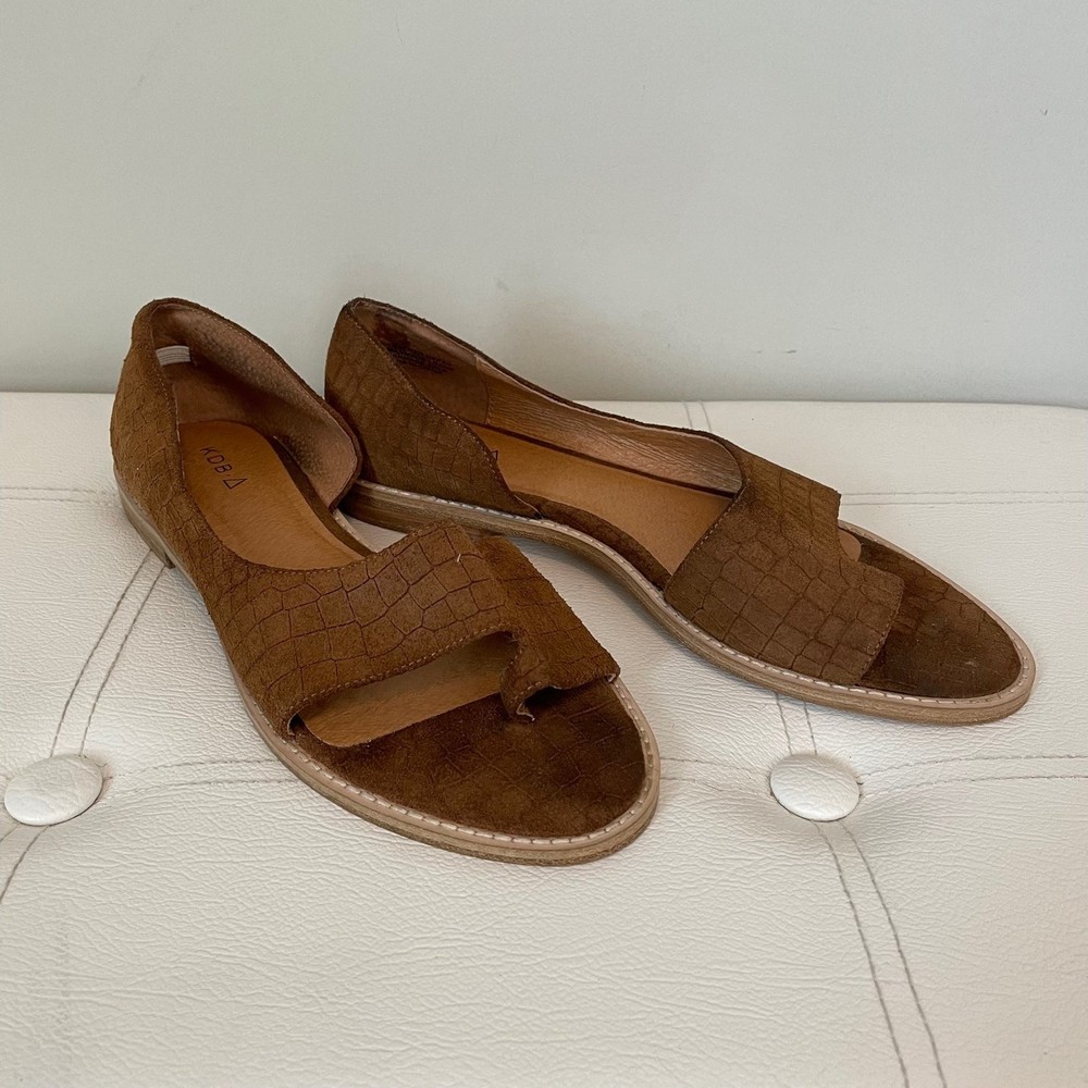 Kelsi Dagger x Revolve Brooklyn Susana Toe hold Brown Sandals Size 9.5